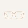 Glasses B309 Square Thin Frame Large Frame Tortoiseshell Transparent Student Flat Mirror