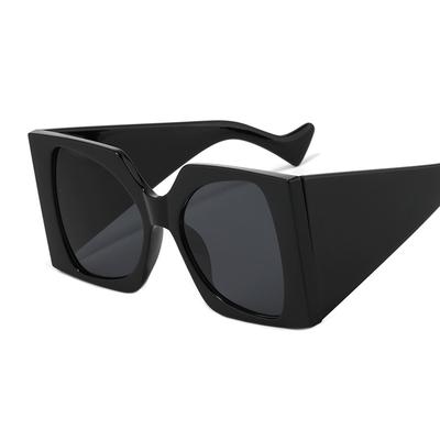 2024 New Arrival Women Big Square Oversized Sunglasses Custom Logo Wide Legs Uv400 Sunglasses Gafas De Sol