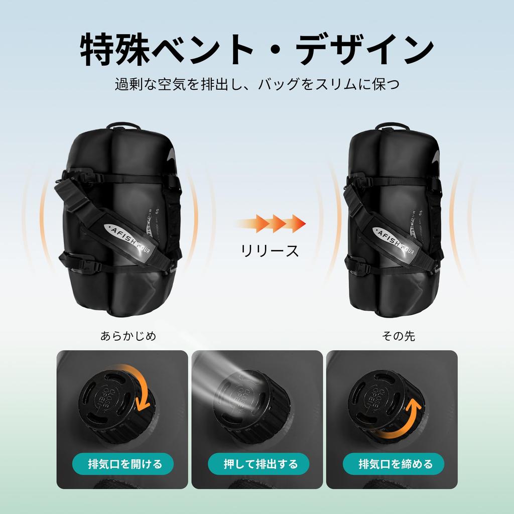 65L Waterproof Motorcycle Rear Bag Tail Bag Outdoor Horseback Riding Travel Bag Waterproof Bag Large Capacity Drum Bag Sports Bag with Shoulder Strap