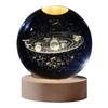 3D Laser-Engraved Milky Way Moon Crystal Ball Night Light