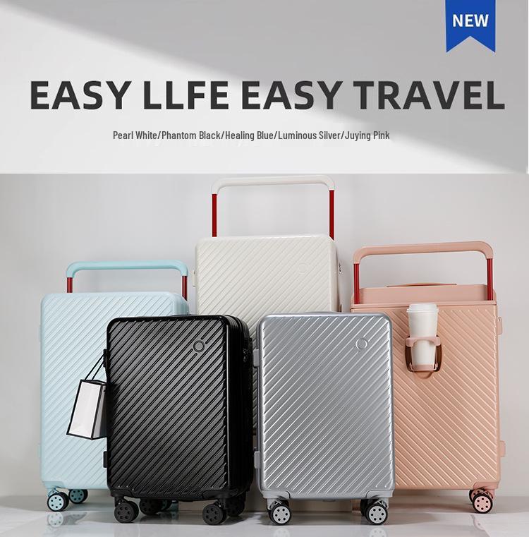 20" Wide Drawbar Carry-on Suitcase with Universal Wheels, Drop-resistant, Travel Combo Lock, High-Value for Students