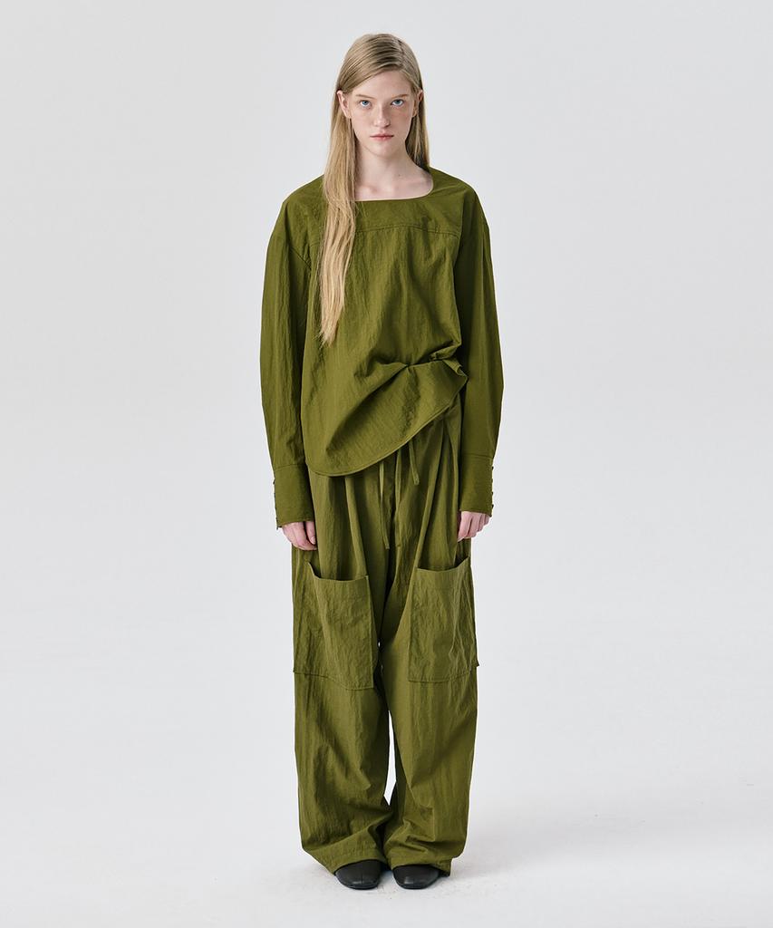 WNDERKAMMER String Tunnel Pants_Khaki