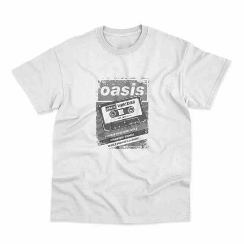 

Oasis Рок-музыка Винтажные Повседневные Европейский и Американский Модный Бренд Мужские и Женские Свободные Футболки с Коротким Рукавом 4XL