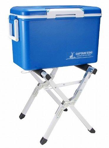 Captain Stag UE-51 Aluminum Cooler Box Stand, Compact Storage