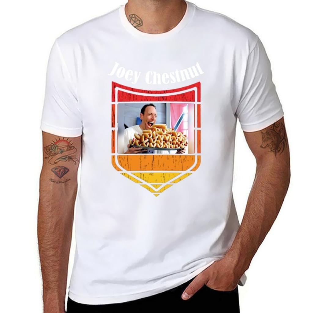 Joey Chestnut ein wahrer Held T-Shirt Urban Style Lässiges Kurzarm-Oberteil