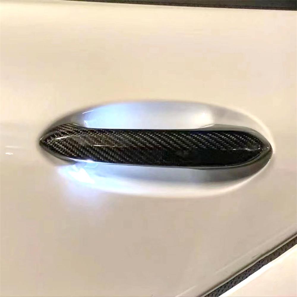 Fit for 2019-2024 Supra A90 Carbon Fiber Door knob Gloves Door Handle Cover Trim