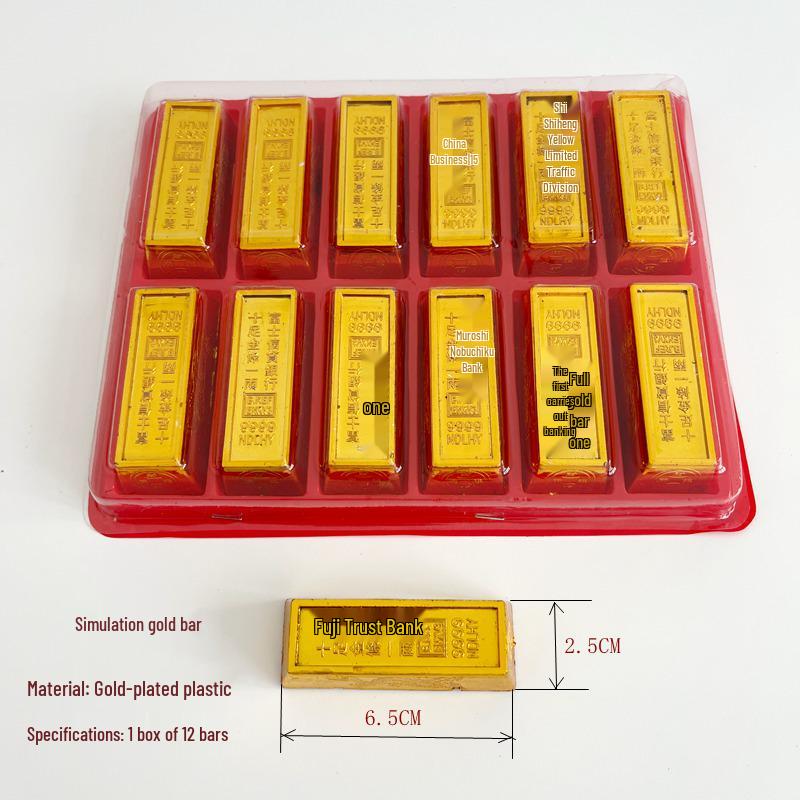 Lingots Dorés Décorations Festives - Ornements Trésors du Festival du Printemps