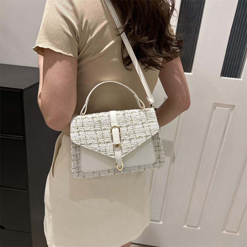 Stylish Summer Small Square Bag With Chain Strap Trendy Pu Handbag For Women