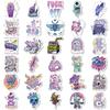 10/65PCS Halloween Stickers Cat and Skull Graffiti Stickers Water Bottle Laptop Mobile Phone Skateboard Suitcase Kids Adult Stickers