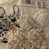 Design Sense Thin Lace Camisole Small Vest For Women Integrated Chest Pad Hot Girl Outer Wear Beautiful Back Short Bandeau Top