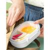 1 Stück Minimalistische Stilvolle Lebensmittelaufbewahrungsbox, Tragbare Obst-Bento-Box, Kühlschrank-Lebensmittel-Frischebox, Mikrowellengeeignete Lunchbox, Outdoor-Mahlzeitenbox