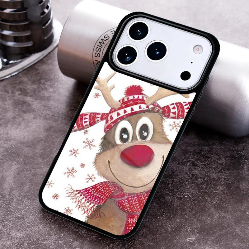 Christmas Cartoon New Year Phone Case For iPhone 17 16 15 14 13 12 11 Pro Max Plus 17Air Soft Silicone Cover