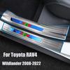 Für Toyota RAV4xa50 2008-2022, Auto-Einstiegsleiste, kratzfeste Einstiegsleiste, Dekoration, Edelstahl-Einstiegsleiste