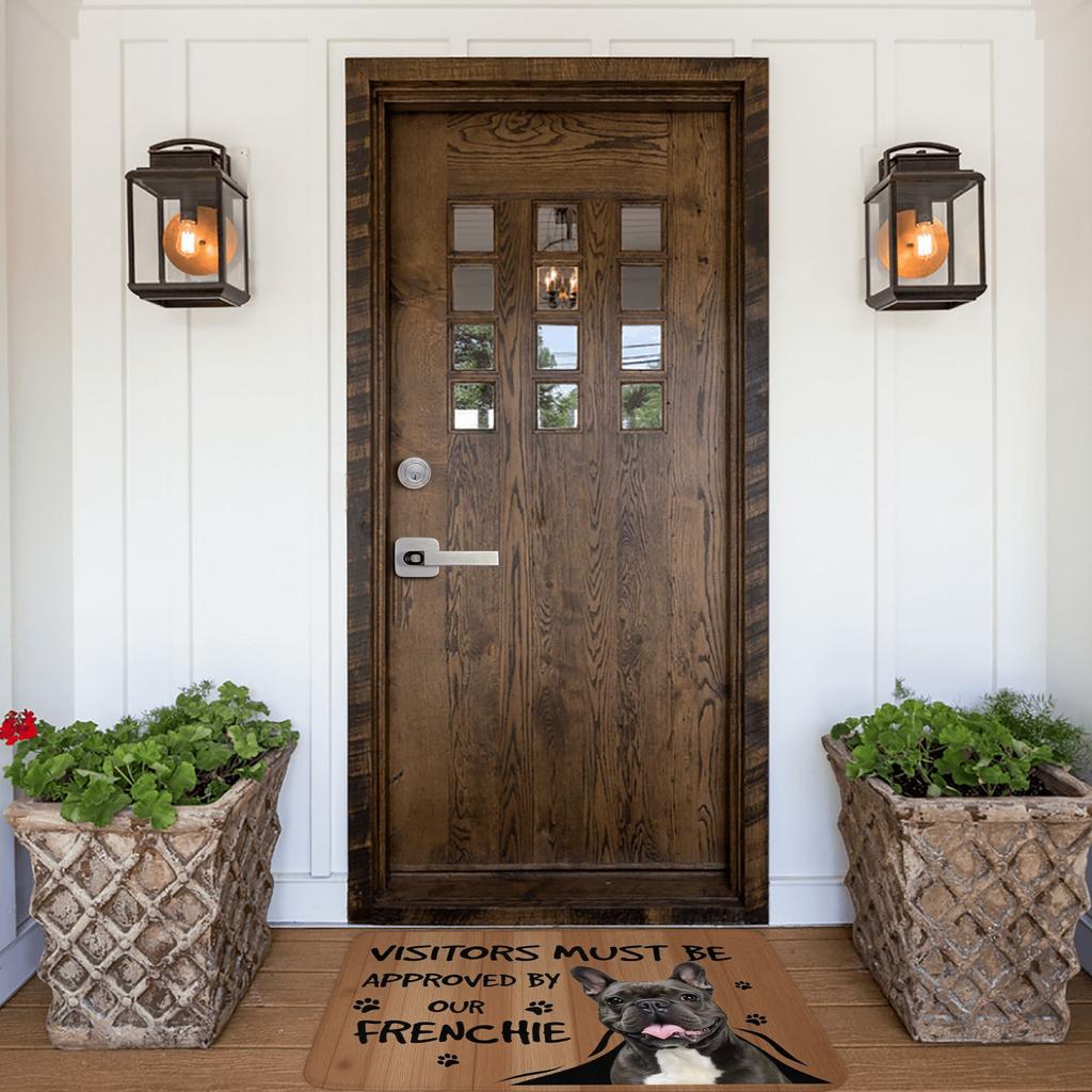Frenchie Dogs Welcome Doormat Mat Anti-Slip  Kitchen Bathroom Toilet Rug Carpet 40*60cm