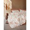 Bedding Set - 1 Duvet Cover 220 X 240 Cm + 2 Pillowcases 60 X 60 Cm - 100% Reinforced Cotton - Cinnamon