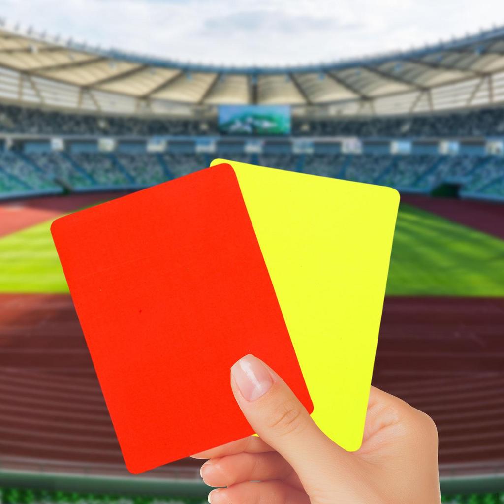 Football Referee Card Set, Red And Yellow Card, Accessories for Games, Basketball