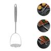 Manual 304 Stainless Steel Potato Masher Garlic Presser Kitchen Tool Fruit Vegetable Mash Avocado Smasher Pumpkins Crusher