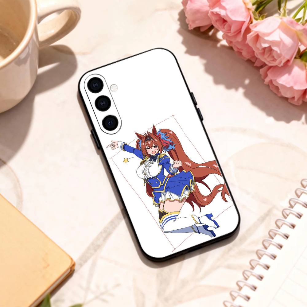 Uma Musume Pretty Derby   Handyhülle Für Samsung Galaxy A73,A72,A71,A70,A53,A52,A51,Andere Weiche Schwarze Hülle