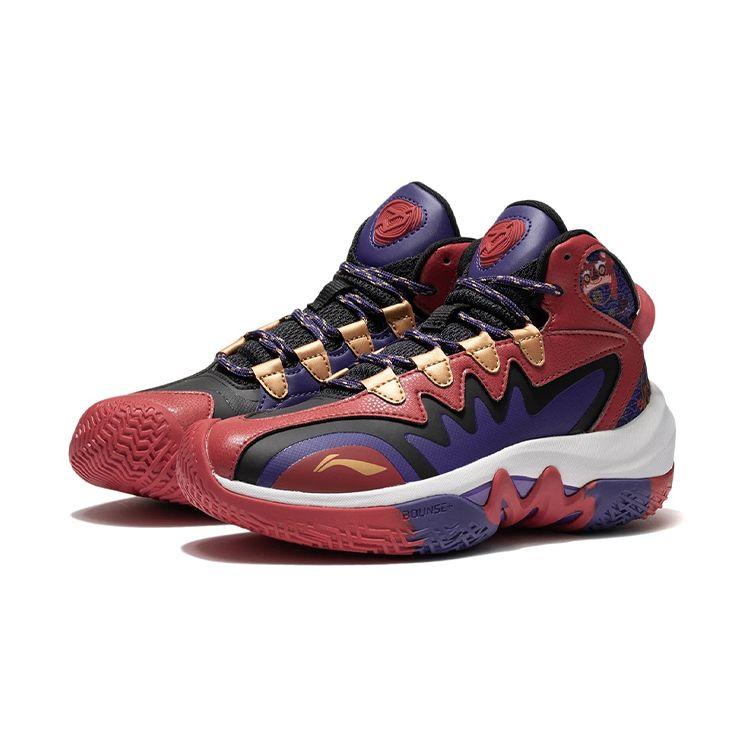 Li Ning Youth Pioneer Team 2.0 Stable Support Low-Top Basketball Shoes Kids sneaker Cinnabar-Red YKBS004-13