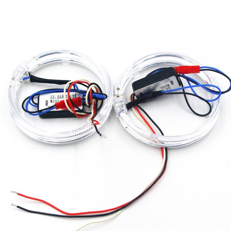 1Pc Multi Color Angel Eye Circle Ring Led Headlight Fog Lamp Double Light Lens