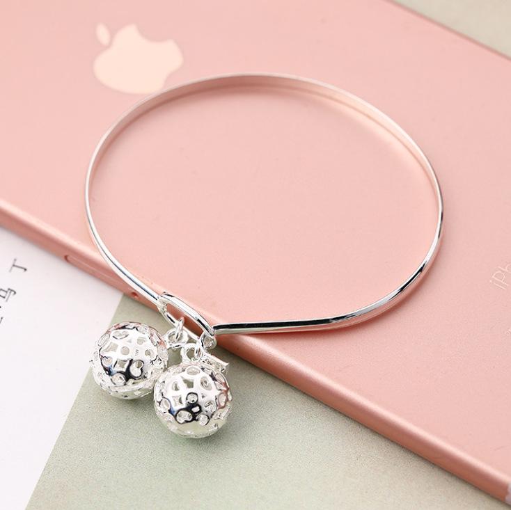 Fashionable Popular 925 Plated Bracelet Strangle Ball Bracelet Bangle
