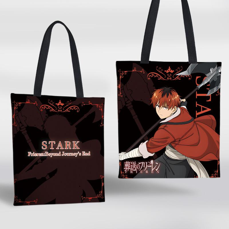 Venu Sceneri Frieren Anime Canvas Schouderprint Boodschappentas Vrouwen Herbruikbare Handtassen