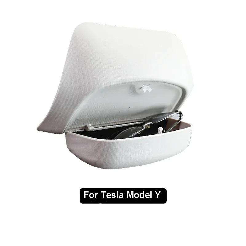 Car Glasses Box for Tesla Model 3/Y/3+ Highland 2024 Original Design Sunglass Sun Visor Clip Card Storage New Model Y Juniper