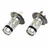 2PCS H7 LED Headlight Conversion Kit Bulbs High Low Beam 100W 6000K Super White High Power LED Headlights Bulbs