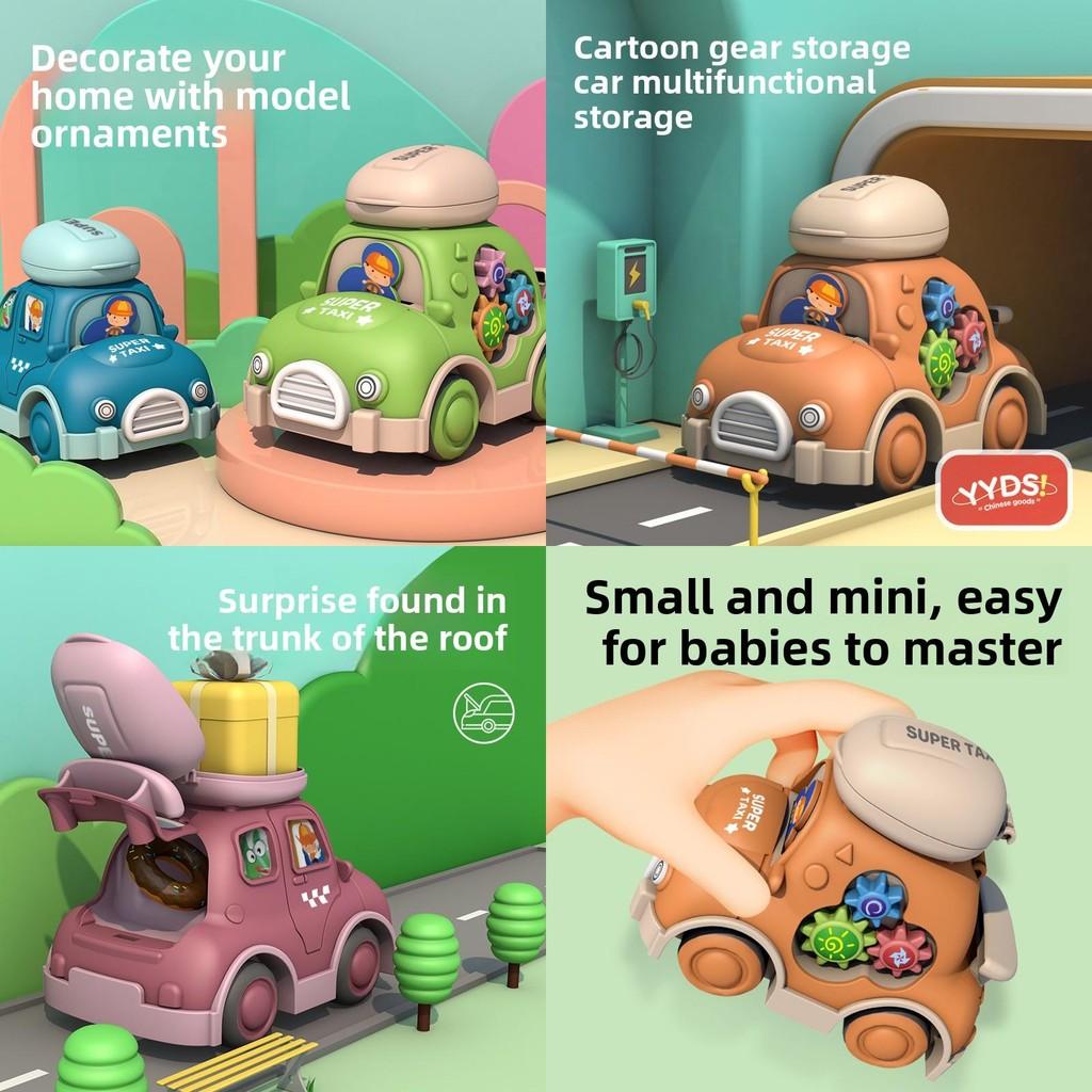Inertial Cartoon Toy Car With Rotating Gears For Kids Storage And Play