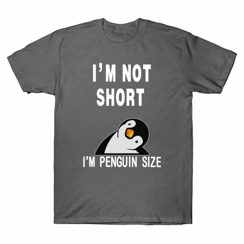 Funny T Unisexs Shirt I¡¯M Penguin Pattern Not Cotton Penguin Tee I¡¯M Size Short