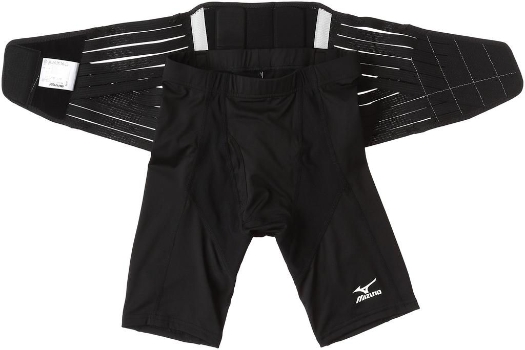 Mizuno BioGear Golf Waist Support with Size XL To Japanese Size 52JJ5A90 Spats, Men's, Black, (equivalent 2L),