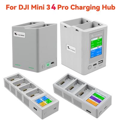 Nabíječka baterií Mini 4 Pro pro DJI Mini 4 Pro Mini 3 Pro Příslušenství Řada Dvoucestný nabíjecí rozbočovač Duální baterie Rychlé nabíjení