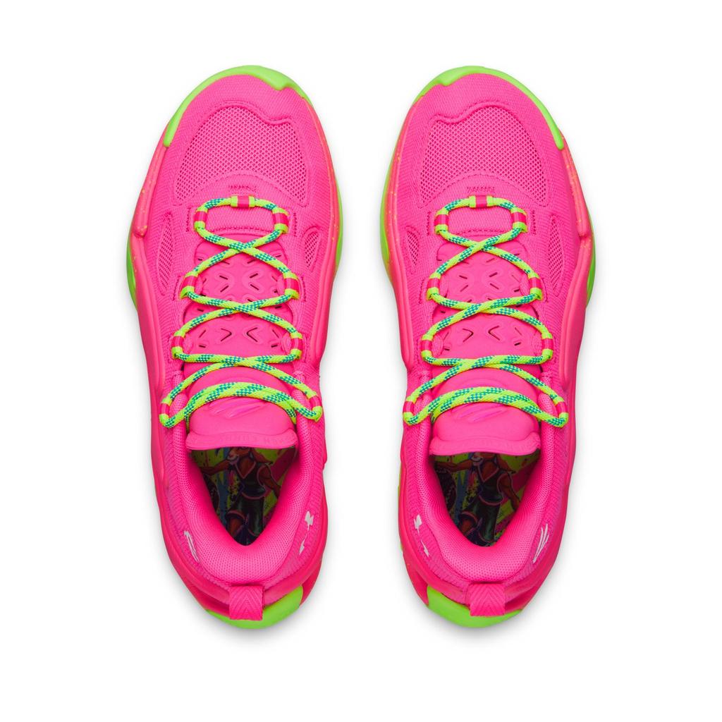 Under Armour Tênis de Basquete Curry 13 de Cano Alto Unissex Frenzy-Rosa 6007670-694