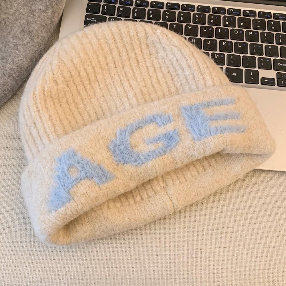 Ear Protection Knitted Beanie Hat Polyester Warm Earflap Beanie Hat For Women
