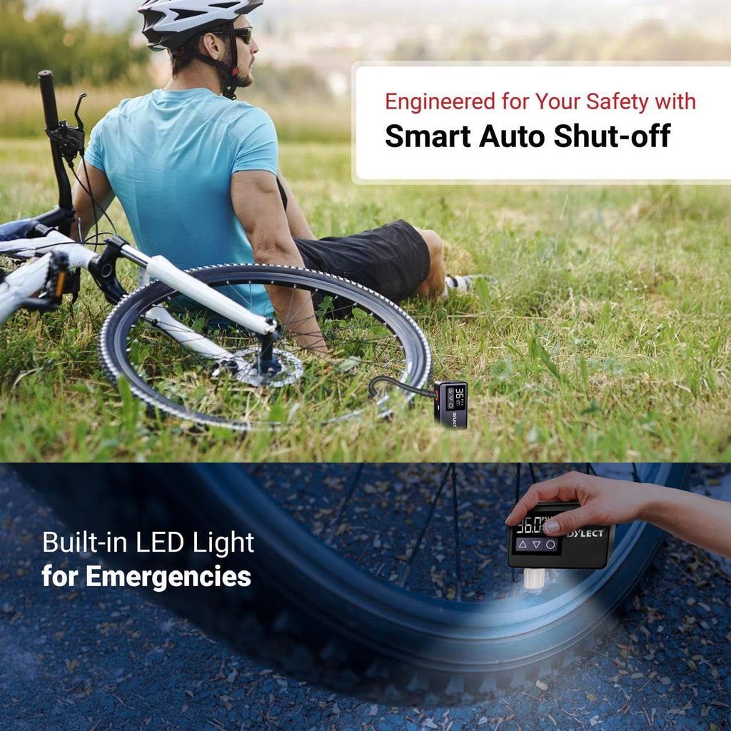 Air Hawk – Indiens kleinster Reifenfüller | Kabelloser Sinuswellen-BLDC-Motor für schnelles Aufpumpen | Typ-C-Aufladung | Automatische Abschaltung |