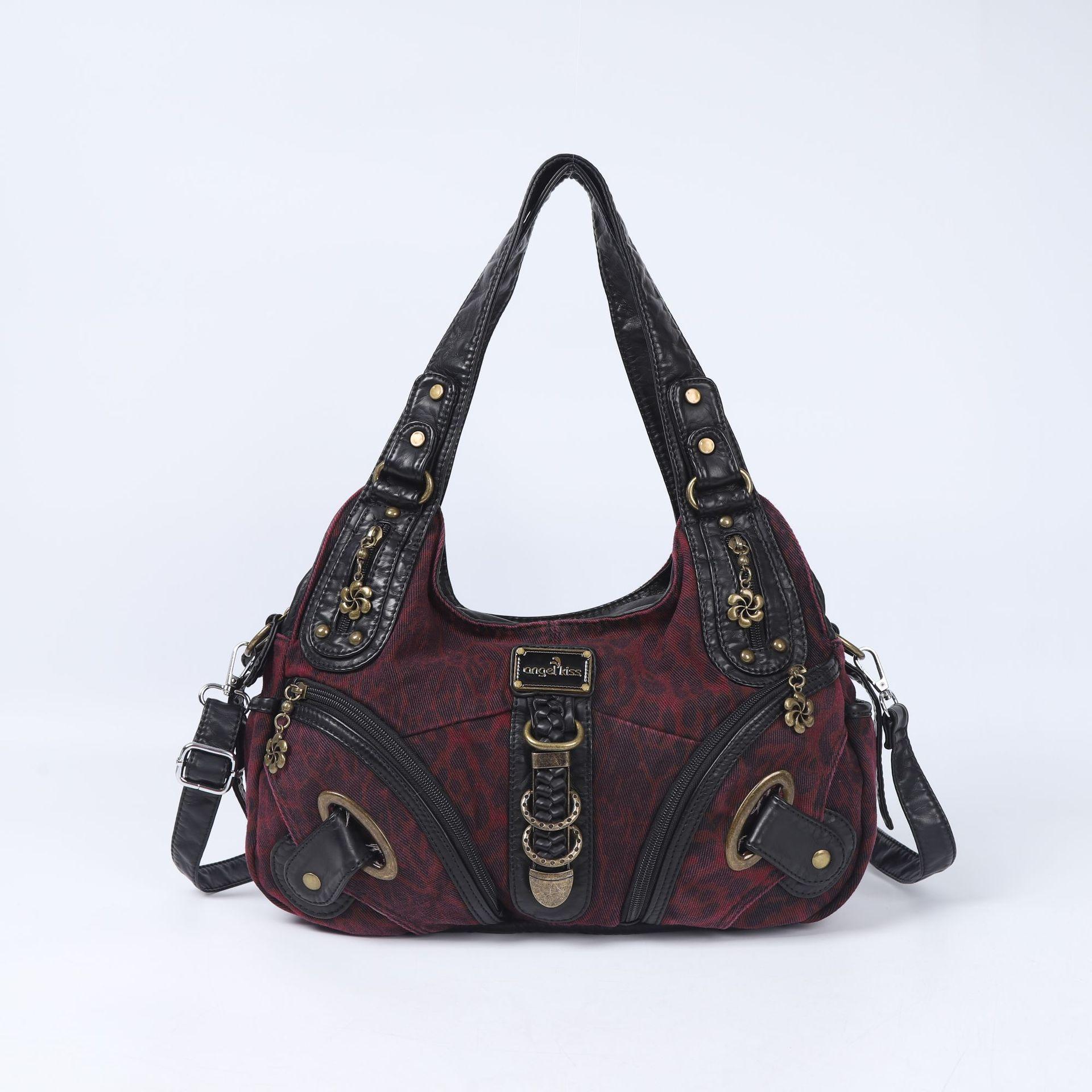 Fashion Leopard Print PU Leather Hobo