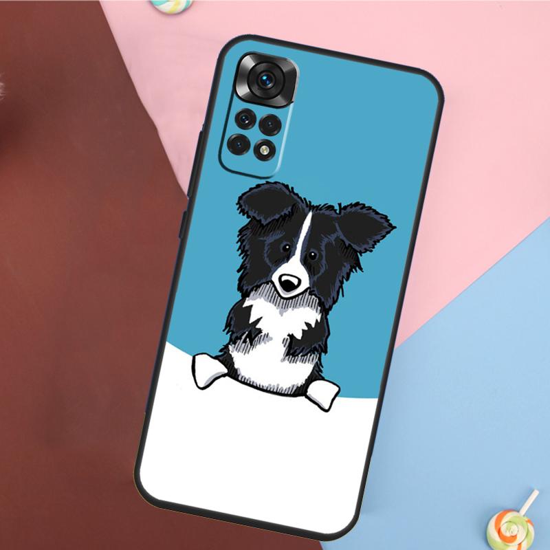 Border Collie Dog Cover For Xiaomi Redmi Note 14 13 12 9 10 11 Pro 9S 10S 11S 12S Redmi 14C 10C 12C 13C Case