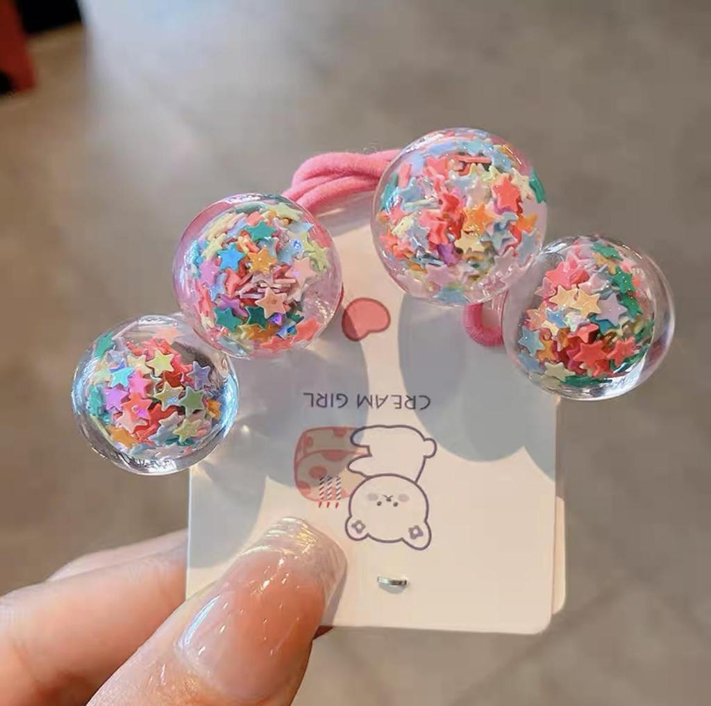 Kinder Pailletten Floral Elastische Haarbänder Gummiband Haargummi Prinzessin Kawaii Haarseil Kopfbedeckung Mädchen Kinder Haarschmuck