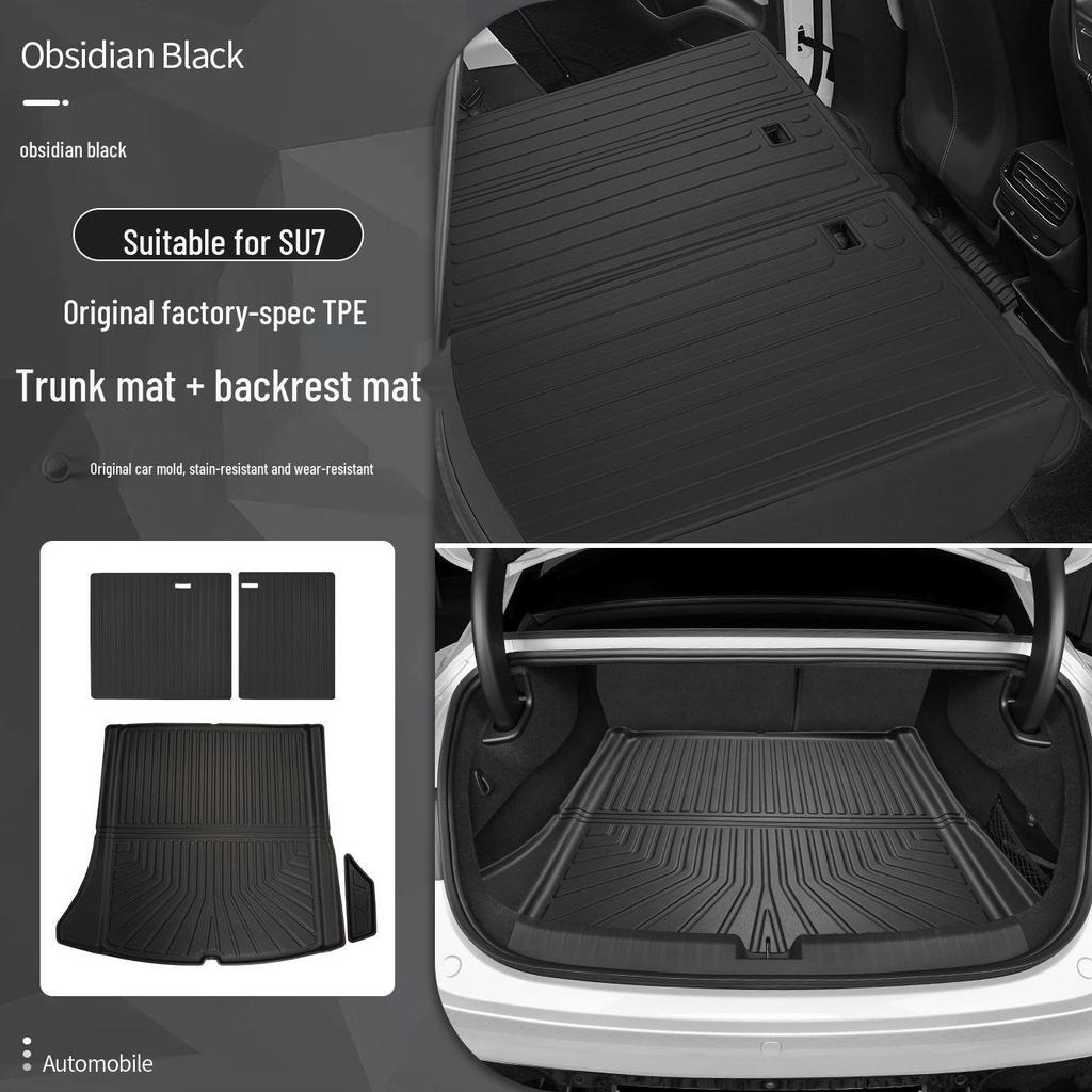 Xiaomi SU7 TPE Protective Trunk and Backrest Mat, Interior Car Accessory