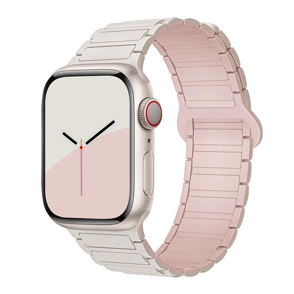 bands for Apple Watch strap 40mm 46mm 45mm 44mm 41mm 49mm Magnetic Silicone correas Bracelet iWatch Series 11 10 9 8 Se ultra2 3