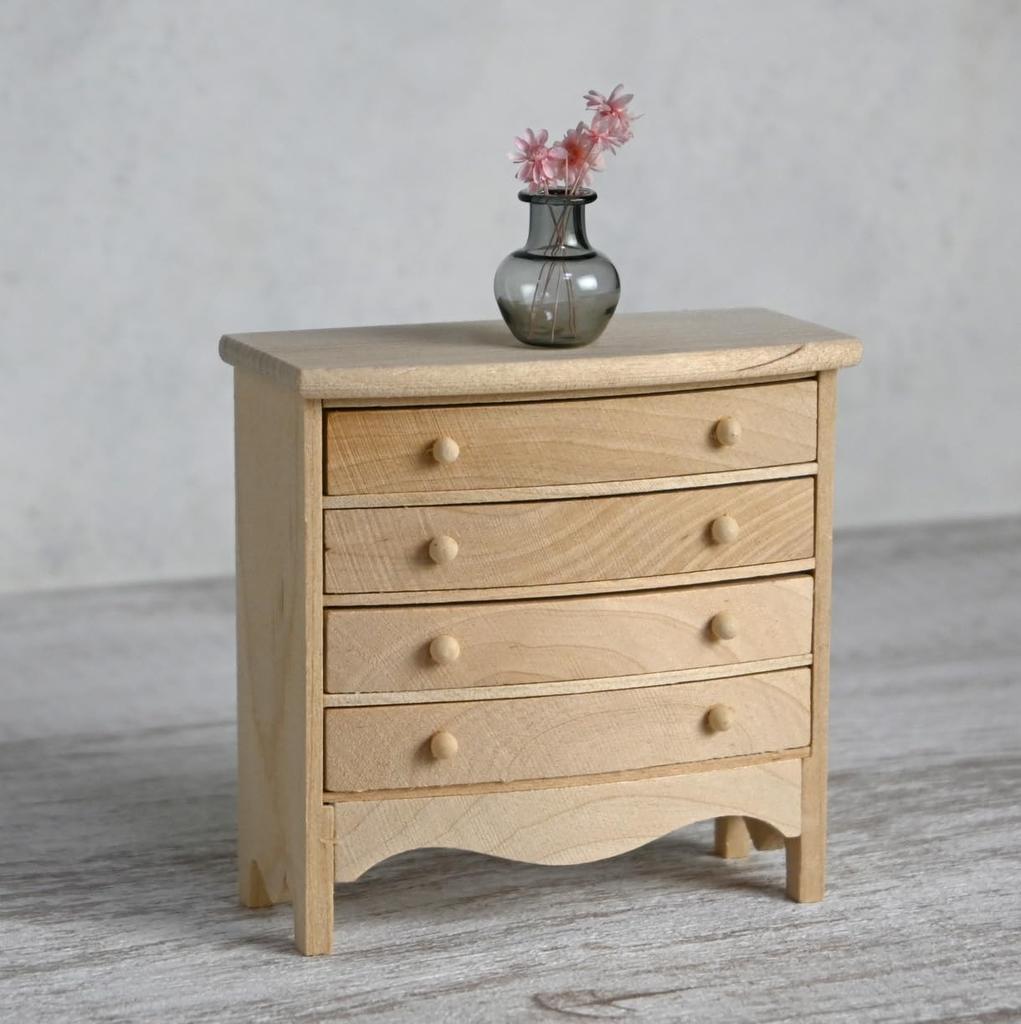 starPG Dollhouse Scenery Series Scale Miniature Wooden Furniture 1/12 (Wooden Chest)