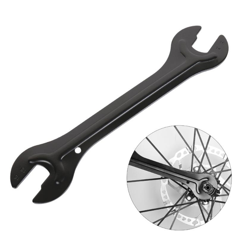 Bicycles Cones Spanner Hub Wrench Axles Hub Wrench Open End Pedal Spanner Repair Tool for Mountain Biking, Double Open