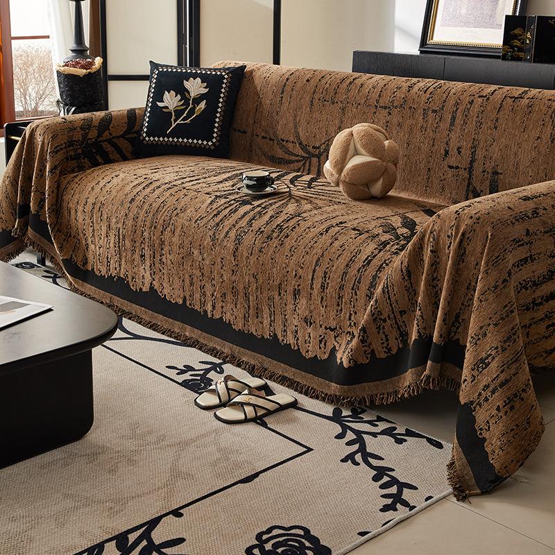 Ručník na pohovku Populární Nový Lehký Luxusní High-end Vzhled Čtyřsezónní Univerzální Potah na Pohovku Žinylkový Potah na Pohovku Látka