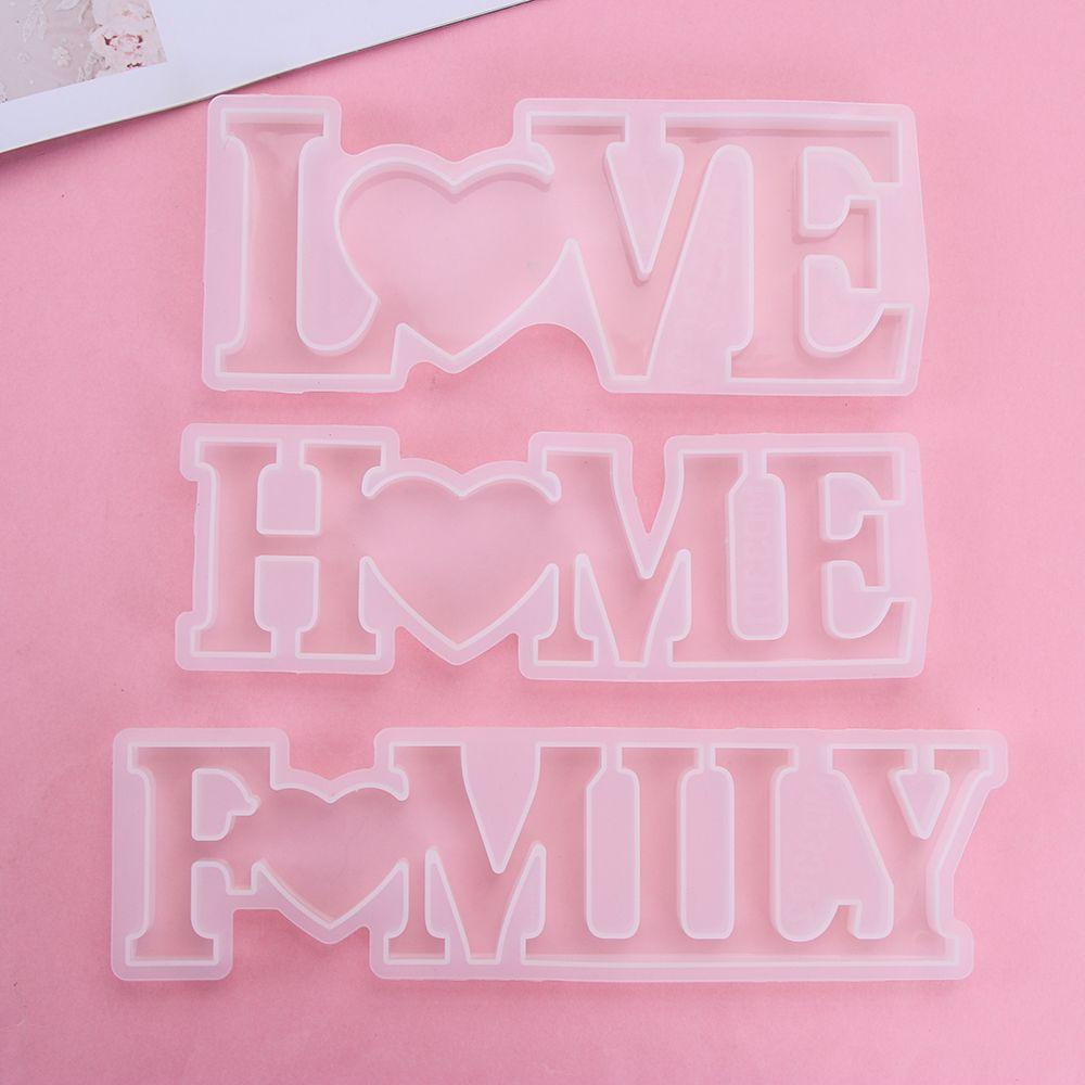 Handmade Casting Epoxy Letters Resin Mold Silicone Mould Crystal Glue Molds Jewelry Making Tool