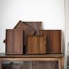 Square Walnut Wood Tea Tray