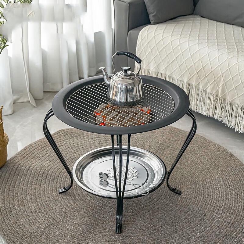 JingRuiZhiAn Smokeless Charcoal Brazier & BBQ Grill Small