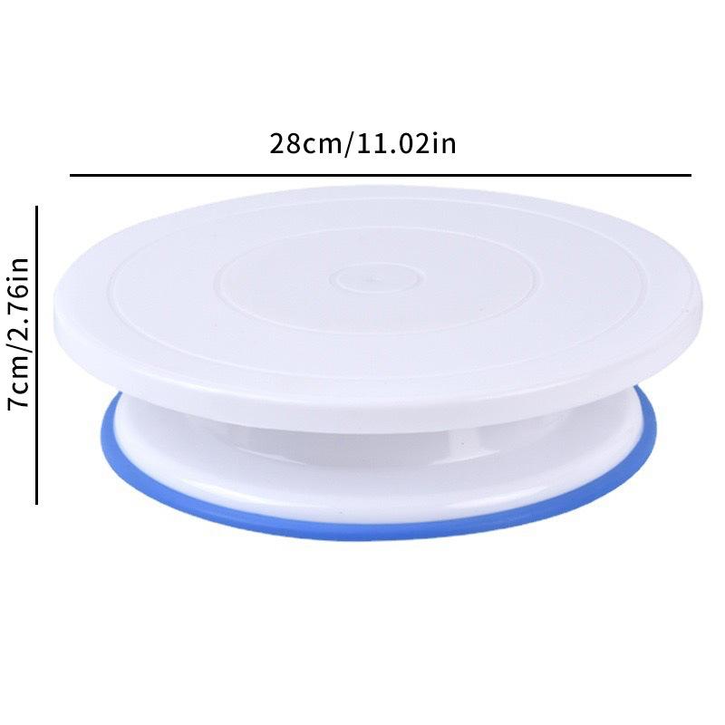 Plastic Cake Laminating Turntable Baking Tools Home Anti-slip DIY Birthday Cake Rotating Table Laminating Table