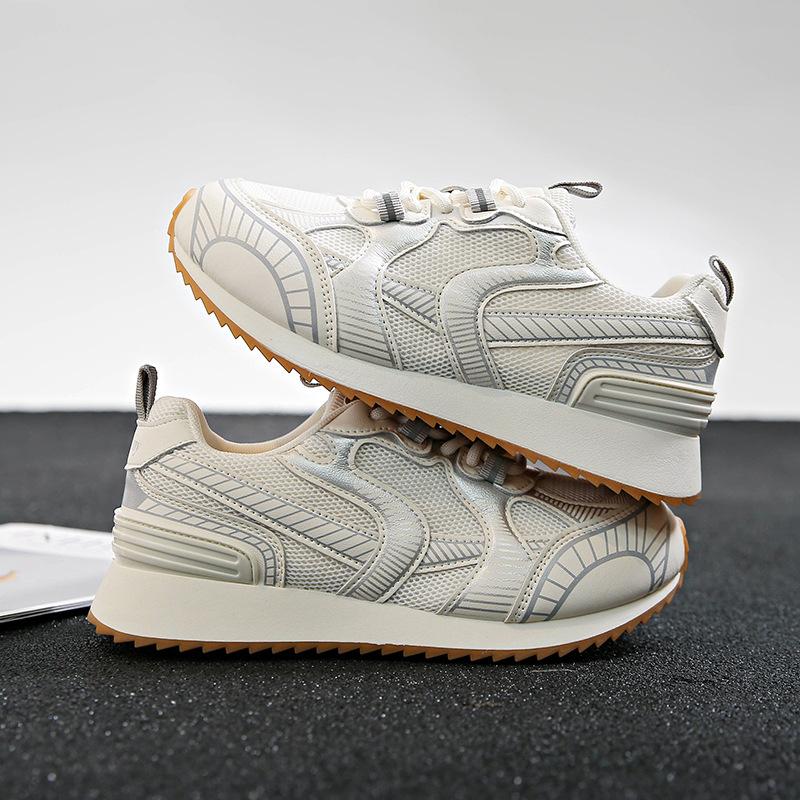 Suction film bottom dad shoes women's 2025 summer new platform-soled sports shoes women's versatile casual shoes mesh breathable women's shoes