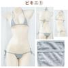 OLYOLY Striped Micro Plus Striped Thong Sexy Striped [3-Color Set] Panties, Extreme, Ultra-Small, Bikini, Size, Panties, Panties, Brazilian,