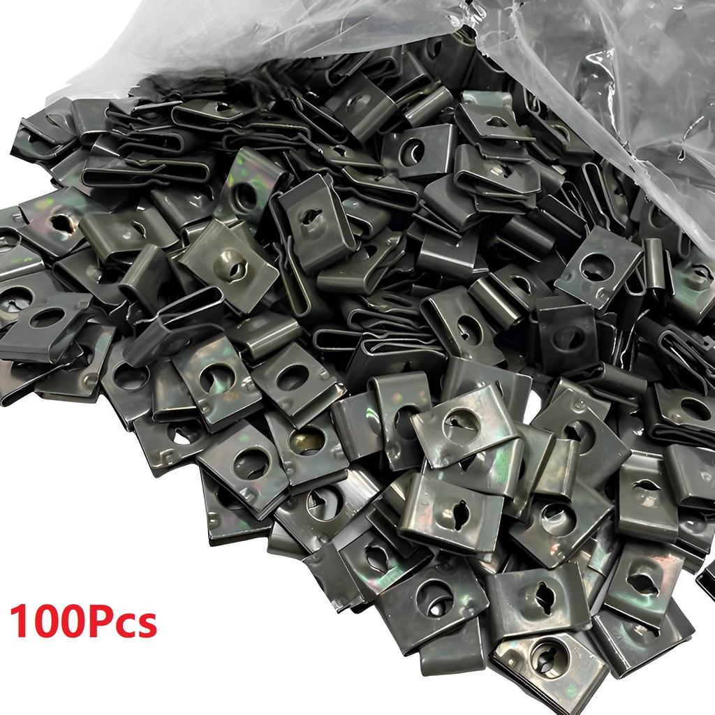 100Pcs Mixed Metal Screws Fastener Clips M5 Self-tapping Screws Car Retainer Clips Screws for Car Motor Scooter ATV Moped E-bike